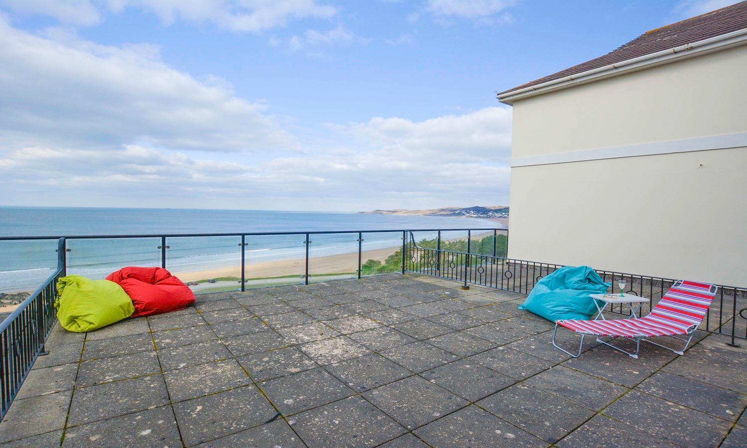 Apartamento Clifton Court Apt 16 With Indoor Heated Pool & Sea Views Croyde Exterior foto