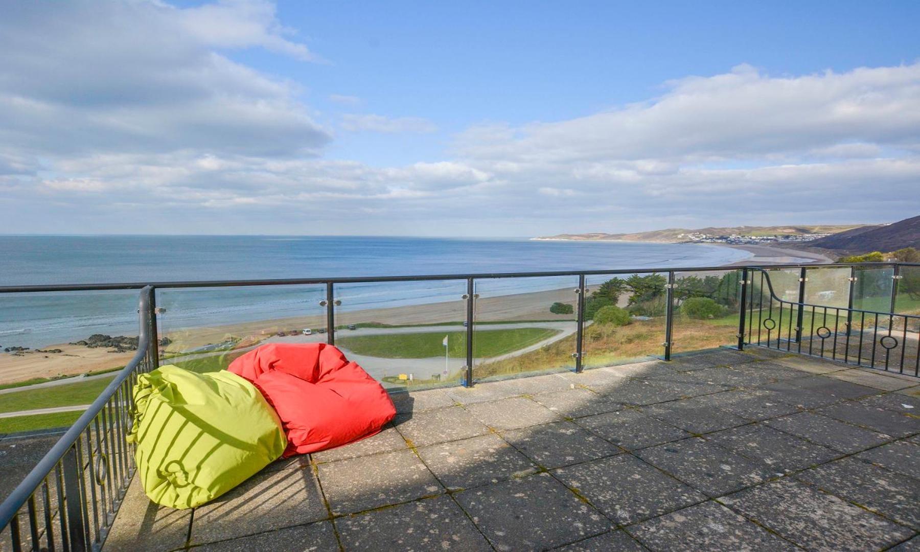 Apartamento Clifton Court Apt 16 With Indoor Heated Pool & Sea Views Croyde Exterior foto